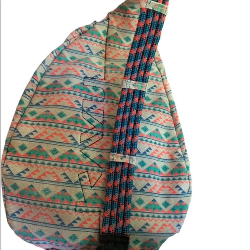 Kavu Rope Sling Backpack One of a Kind Aztec Geometric Crossbody